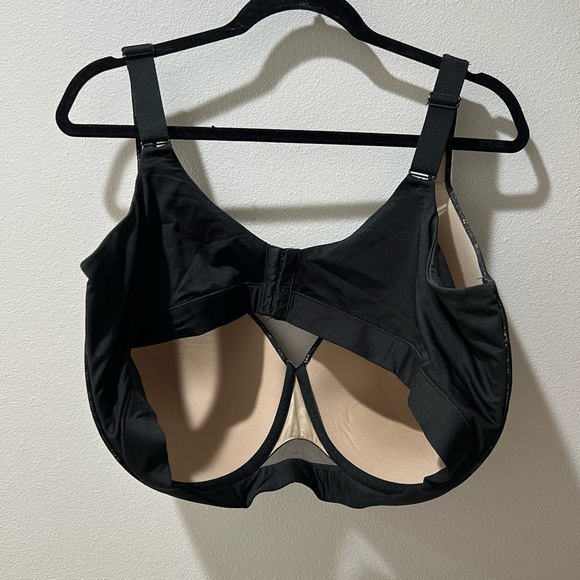 Cacique size 46G Elegant Black Lace Bra, adjustable straps, full figured, EUC - Picture 3 of 7